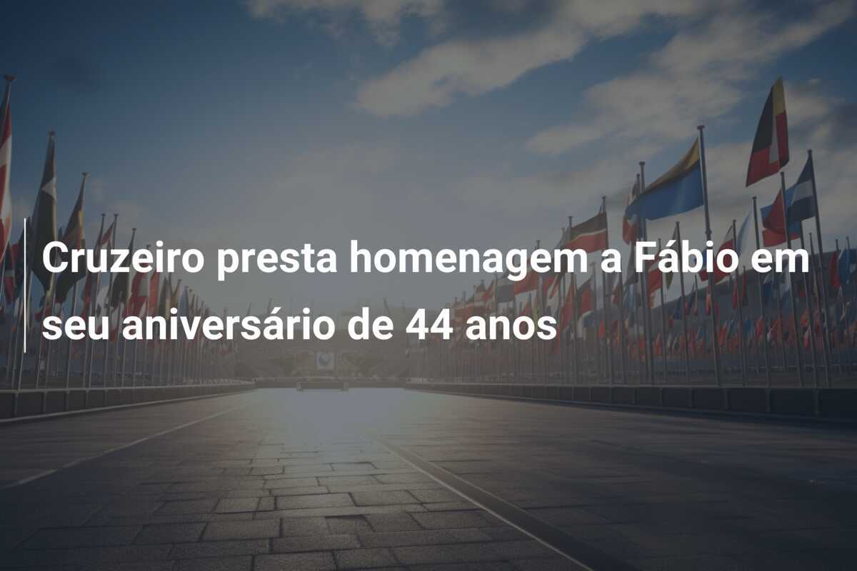 Cruzeiro presta homenagem a Fábio em seu aniversário de 44 anos