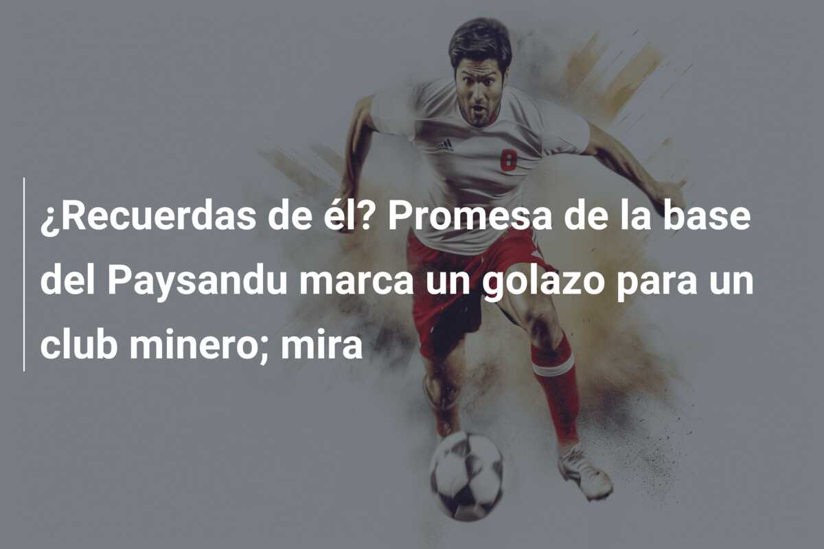 ¿Recuerdas de él? Promesa de la base del Paysandu marca un golazo para un club minero; mira