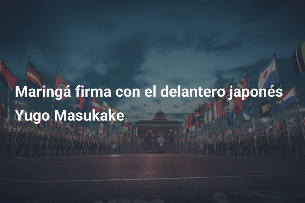 Maringá firma con el delantero japonés Yugo Masukake