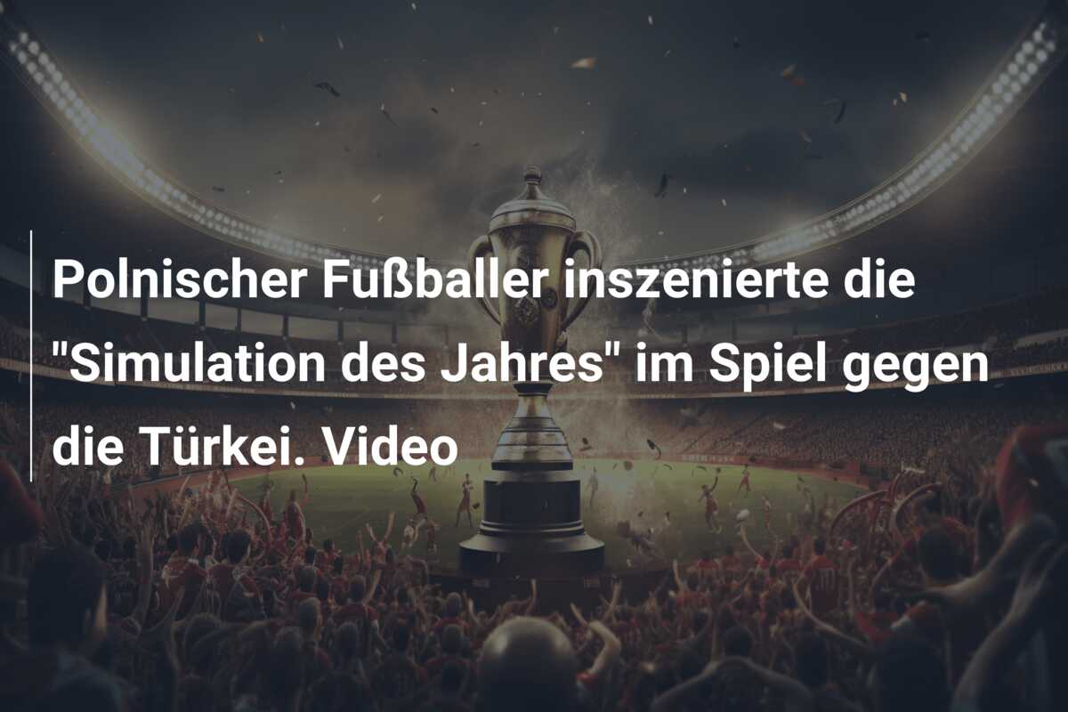 Polnischer Fußballer inszenierte die “Simulation des Jahres” im Spiel gegen die Türkei. Video