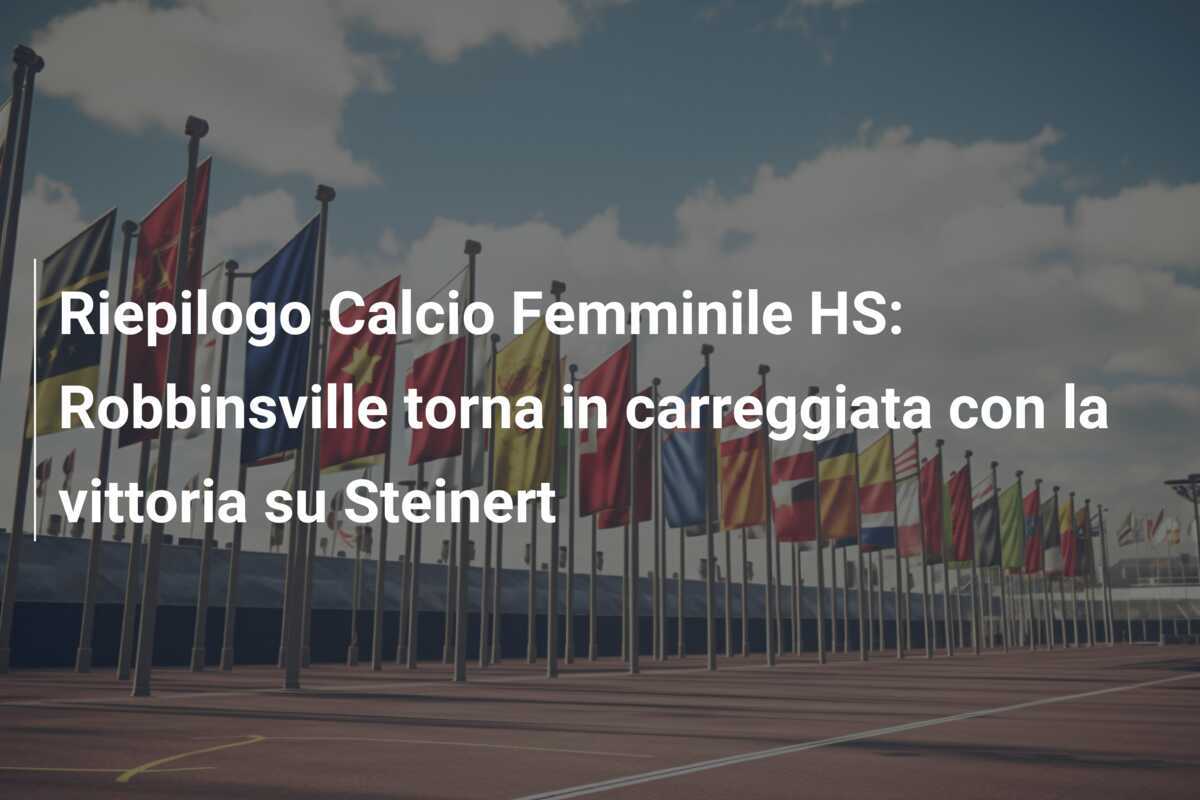 Riepilogo Calcio Femminile HS: Robbinsville torna in carreggiata con la vittoria su Steinert