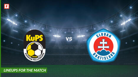 Kuopion Palloseura contre Slovan Bratislava : compositions pour le match