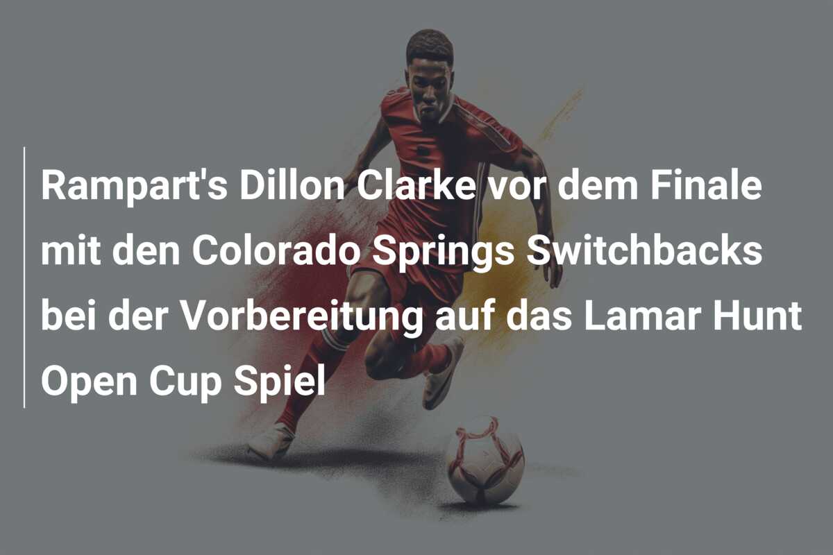 Rampart’s Dillon Clarke vor dem Finale mit den Colorado Springs Switchbacks bei der Vorbereitung auf das Lamar Hunt Open Cup Spiel