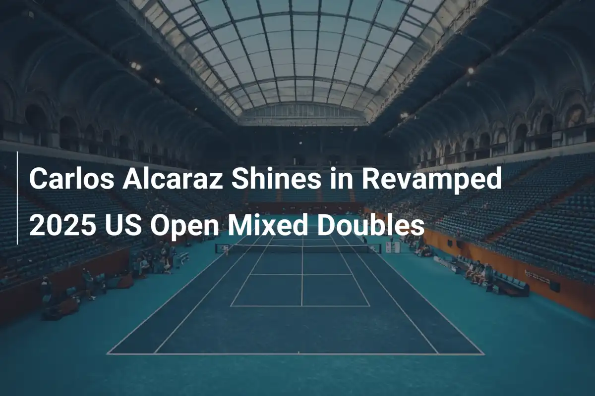 Carlos Alcaraz strahlt bei der neu gestalteten 2025 US Open Mixed Doubles