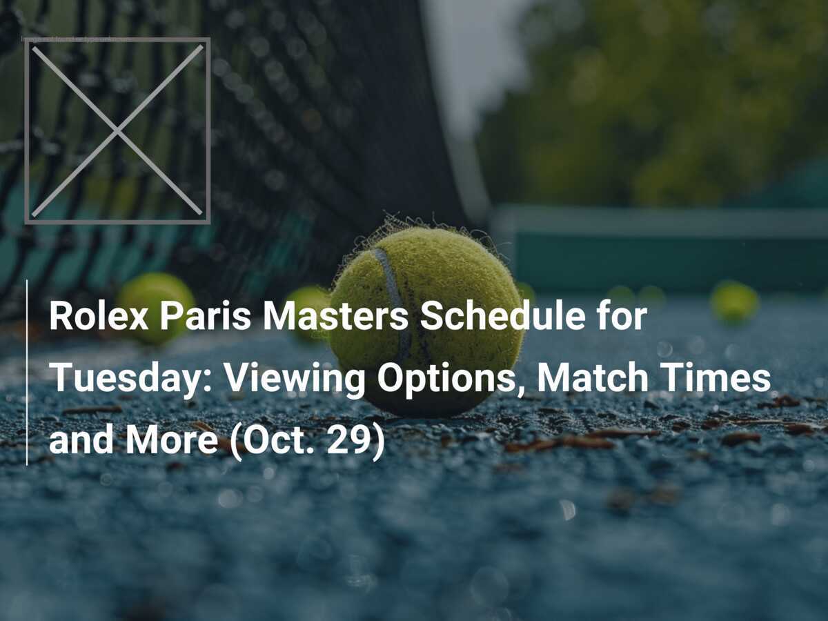 Paris masters schedule today sale