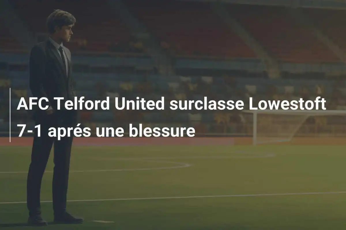 AFC Telford United surclasse Lowestoft 7-1 aprés une blessure