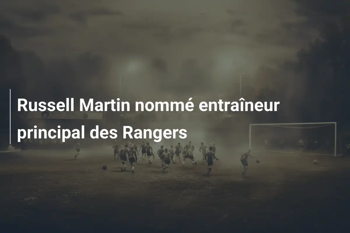 Russell Martin nommé entraîneur principal des Rangers