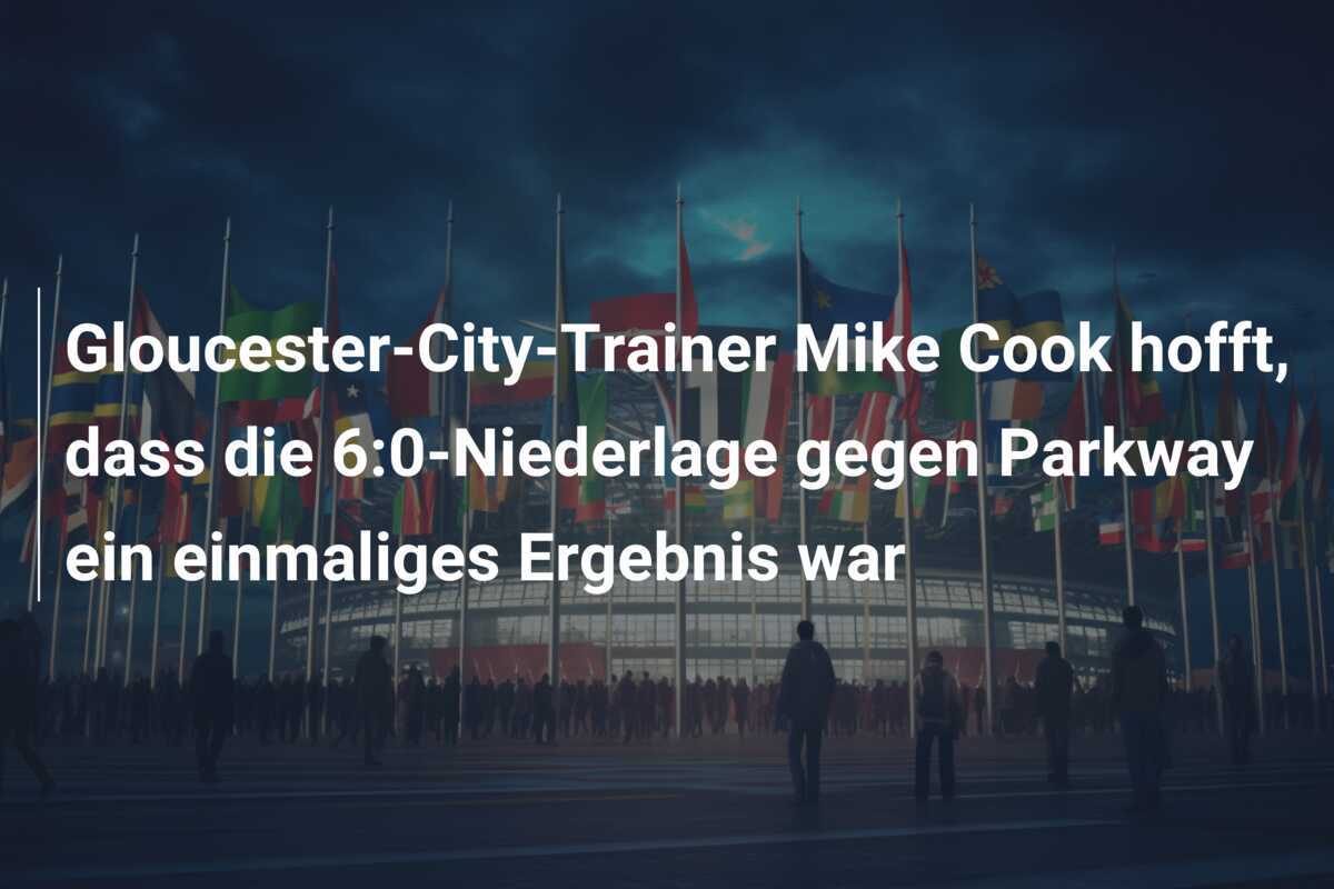 Gloucester-City-Trainer Mike Cook hofft, dass die 6:0-Niederlage gegen Parkway ein einmaliges Ergebnis war