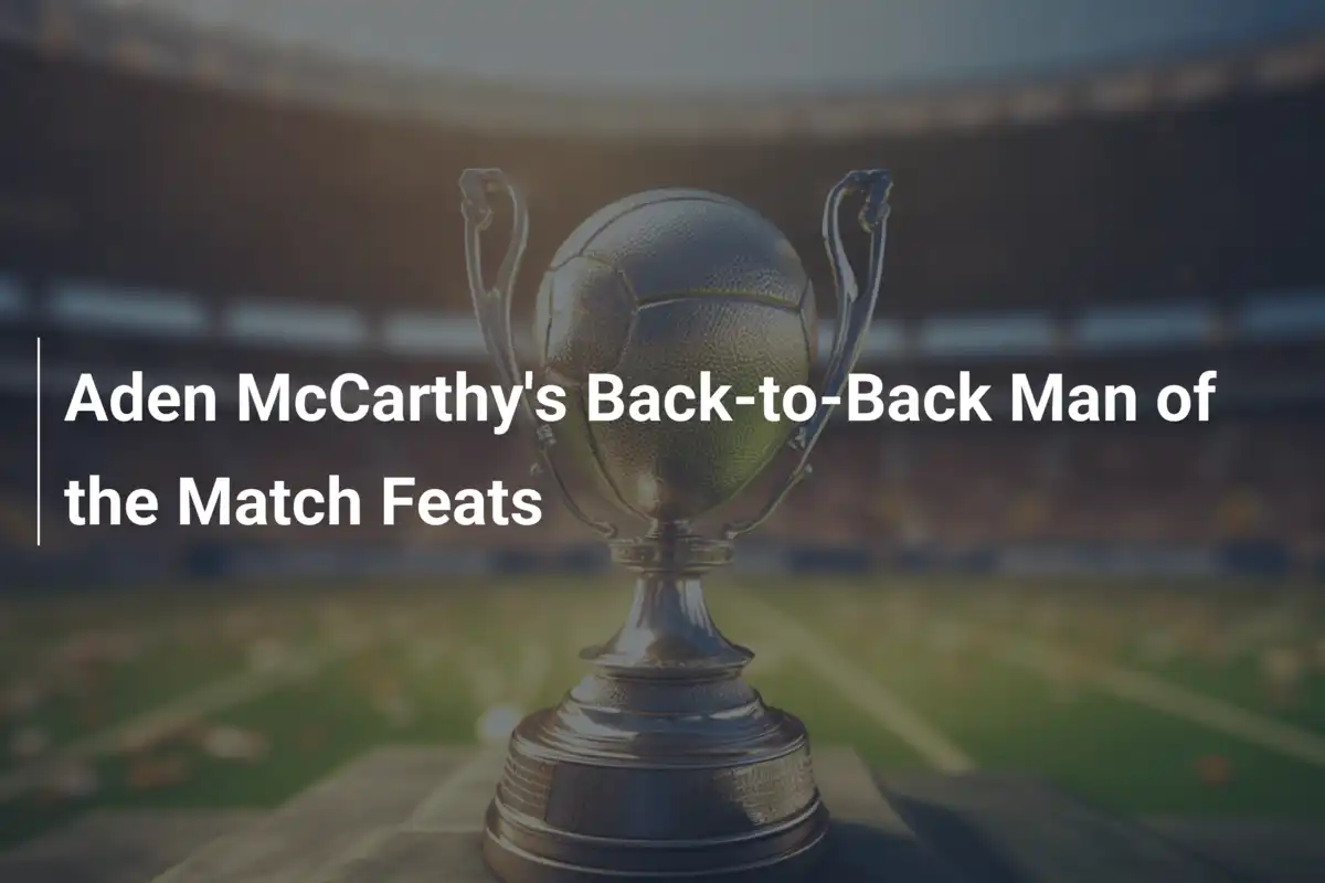 Aden McCarthy: Doppietta di Premi Man of the Match con i Kaizer Chiefs