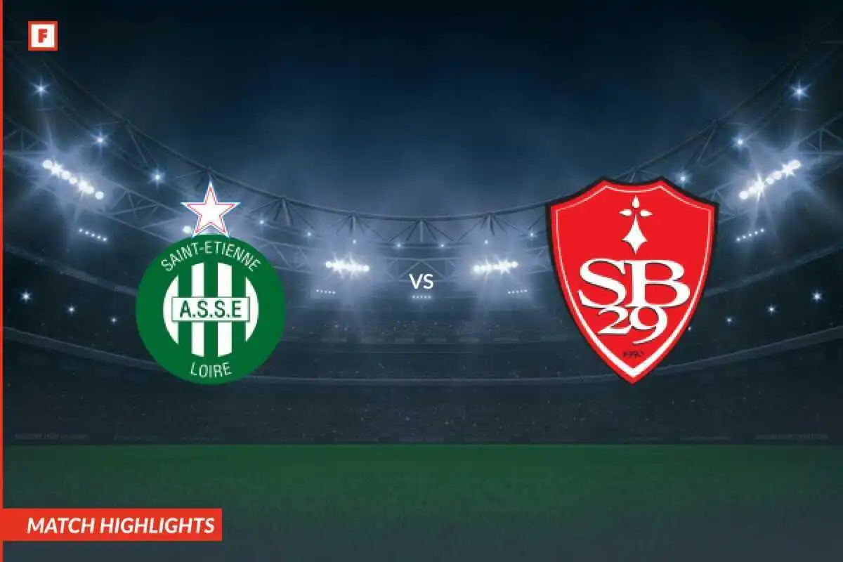 AS Saint-Étienne - Stade Brestois 29 mål og høydepunkter