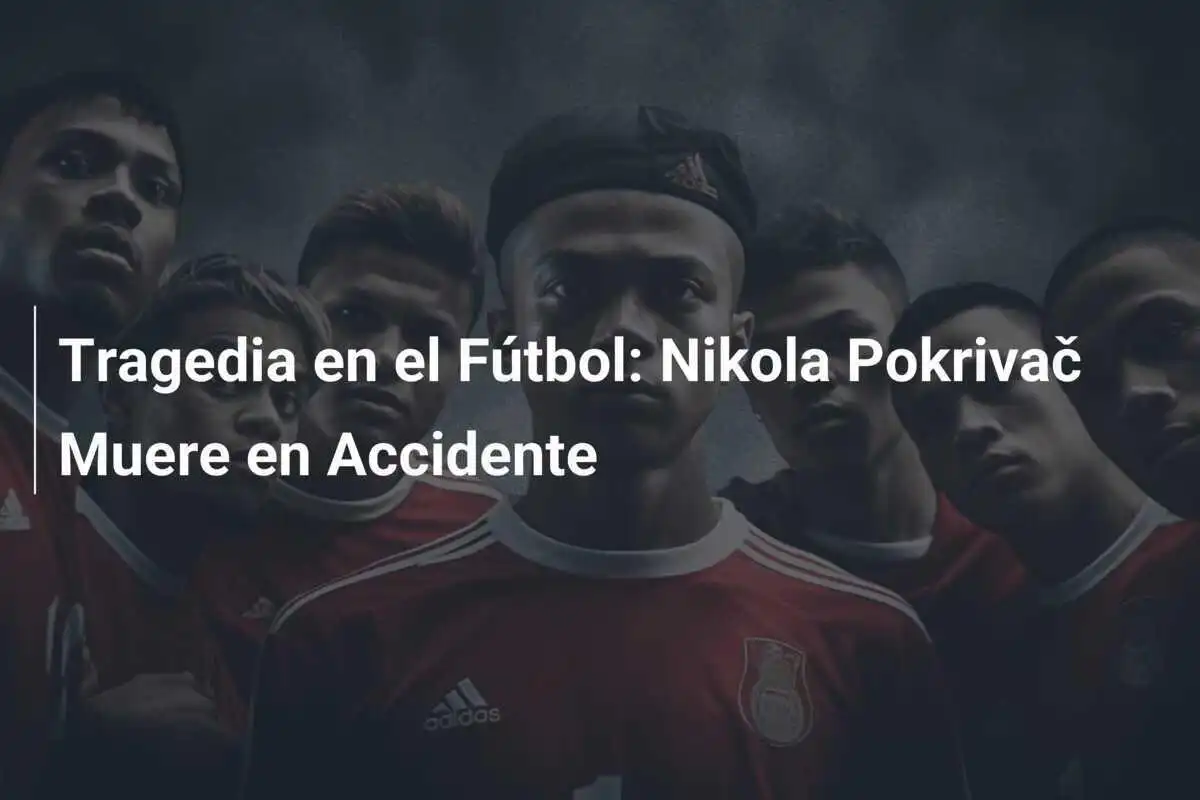 Tragedia en el Fútbol: Nikola Pokrivač Muere en Accidente