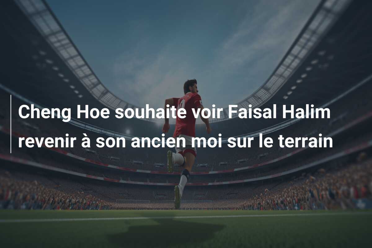 Cheng Hoe souhaite voir Faisal Halim revenir à son ancien moi sur le terrain