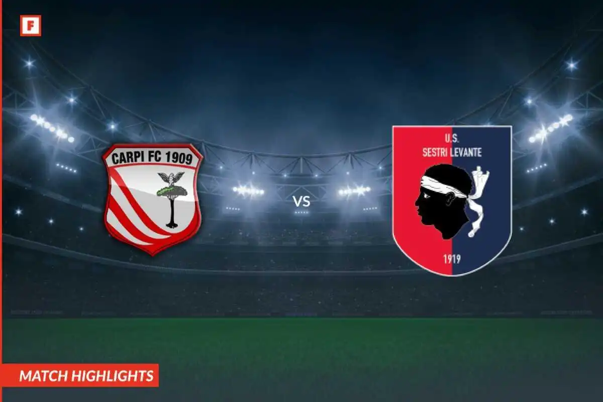 Carpi 1909 - USD Sestri Levante 1919 gol e momenti salienti