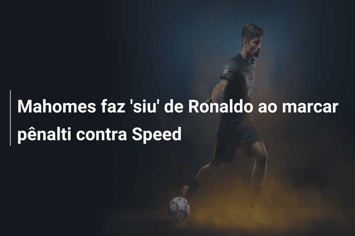 Mahomes faz ‘siu’ de Ronaldo ao marcar pênalti contra Speed