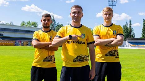 Остап Притула, Юрій Копина та Денис Слюсар – гравці "Олександрії"