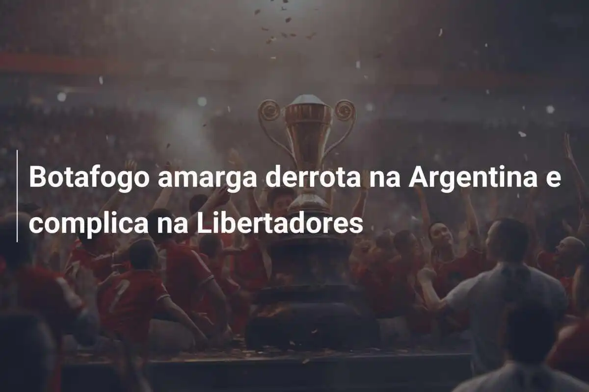 Botafogo amarga derrota na Argentina e complica na Libertadores