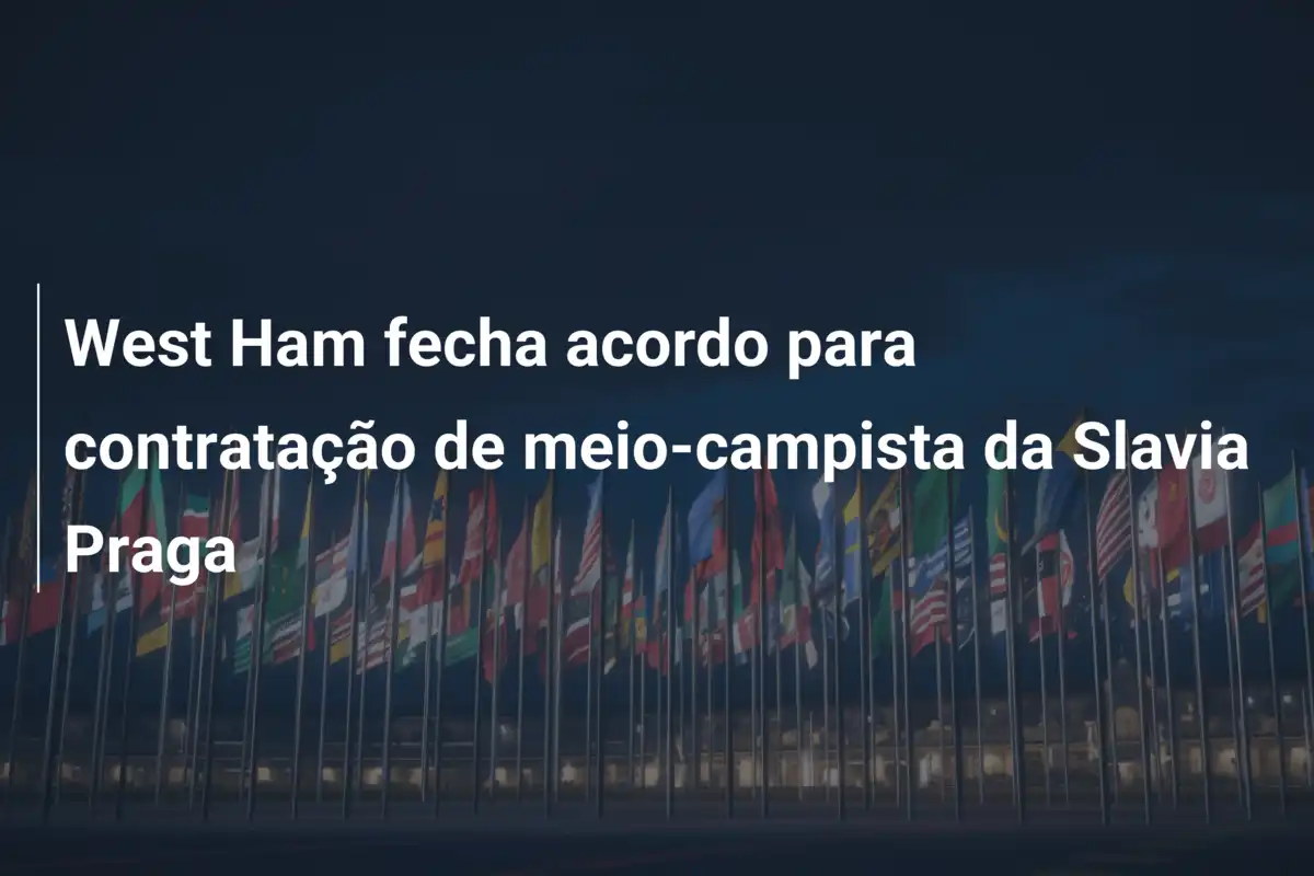 West Ham fecha acordo para contratação de meio-campista da Slavia Praga