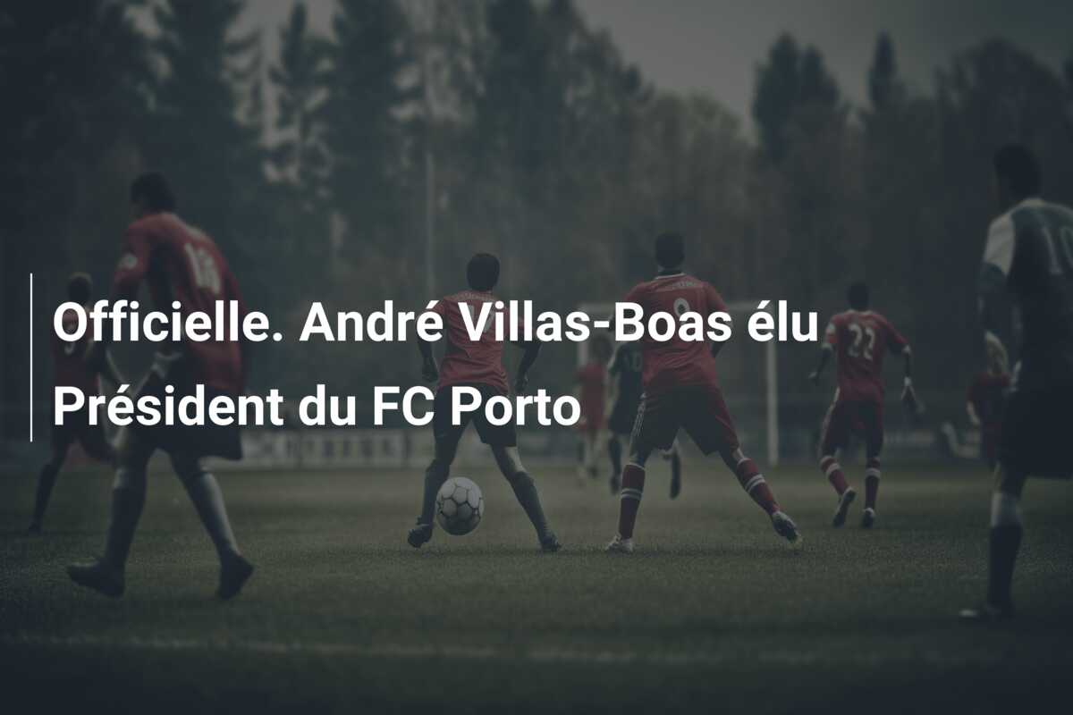 Officielle. André Villas-Boas élu Président du FC Porto