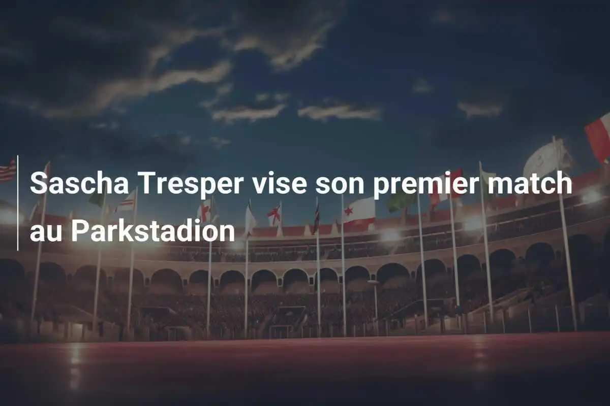 Sascha Tresper vise son premier match au Parkstadion