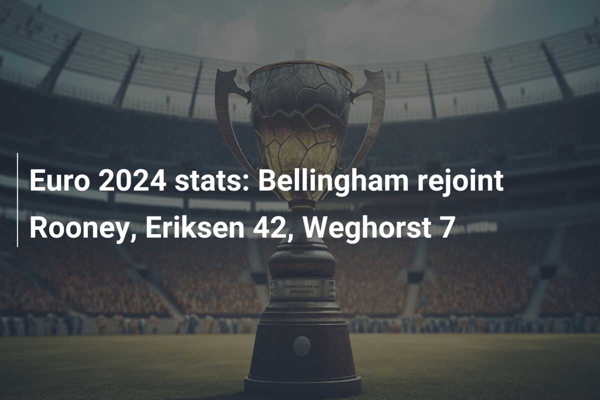 Euro 2024 stats: Bellingham rejoint Rooney, Eriksen 42, Weghorst 7