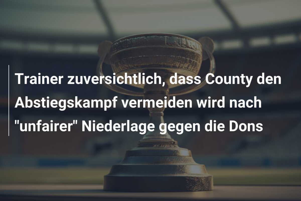 Trainer zuversichtlich, dass County den Abstiegskampf vermeiden wird nach "unfairer" Niederlage gegen die Dons