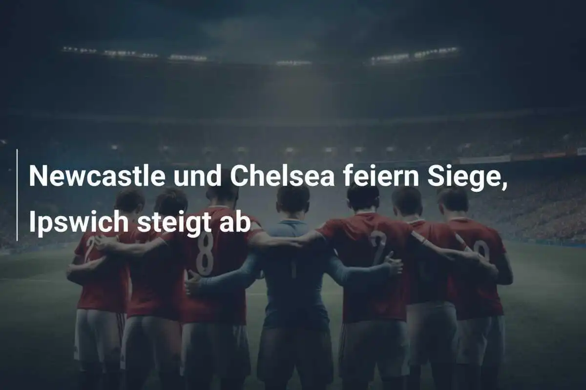 Newcastle und Chelsea feiern Siege, Ipswich steigt ab