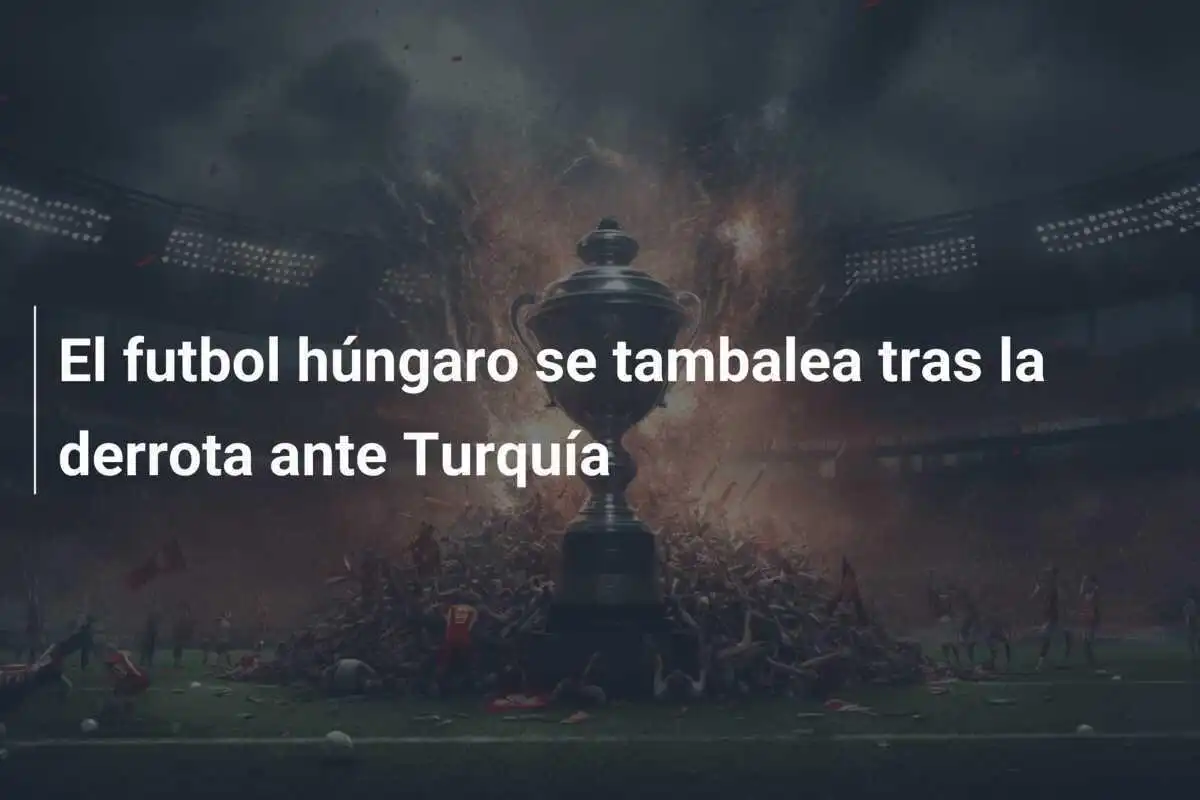 El futbol húngaro se tambalea tras la derrota ante Turquía