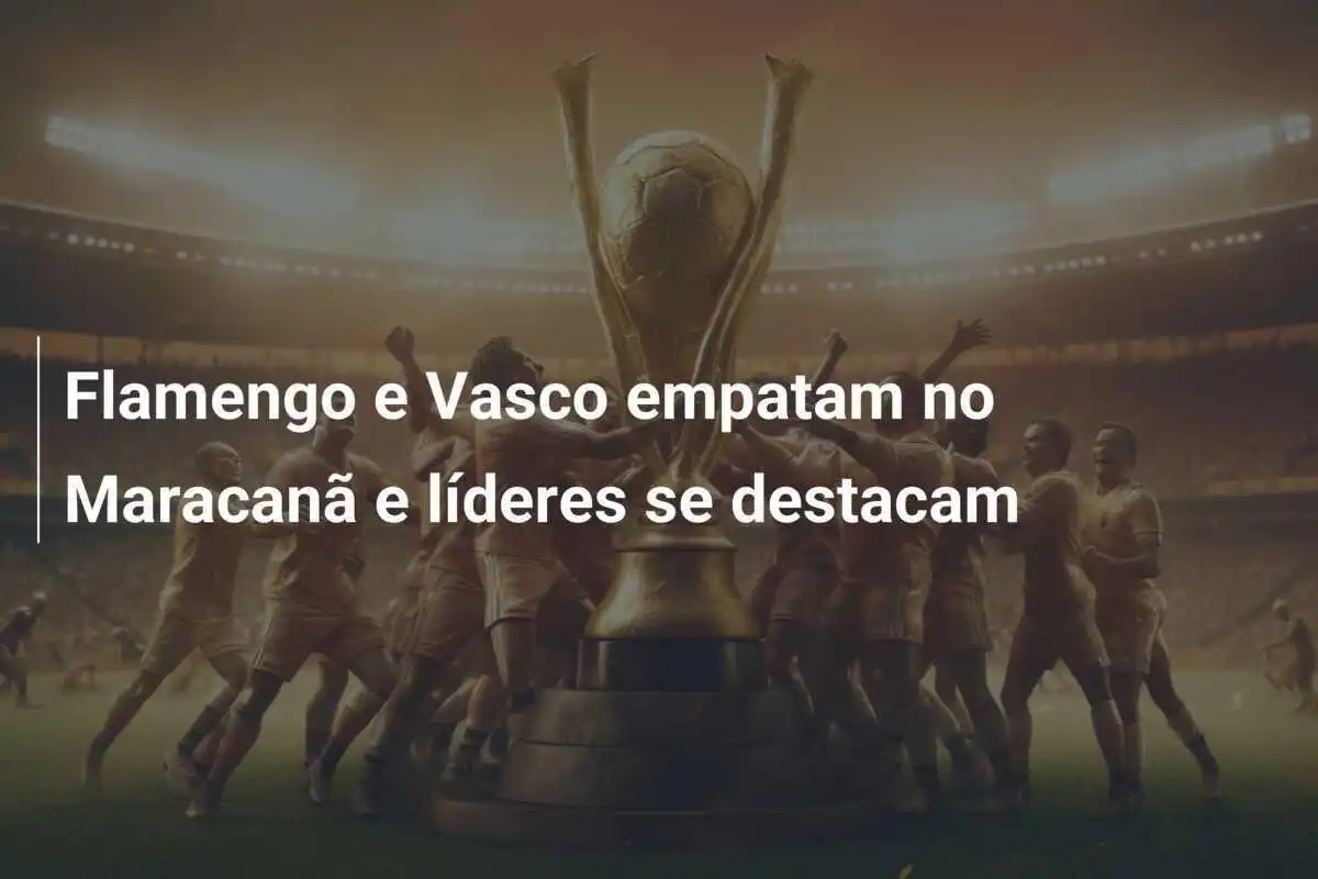 Flamengo e Vasco empatam no Maracanã e líderes se destacam