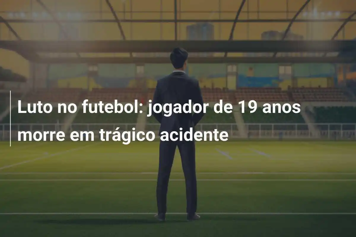 Luto no futebol: jogador de 19 anos morre em trágico acidente