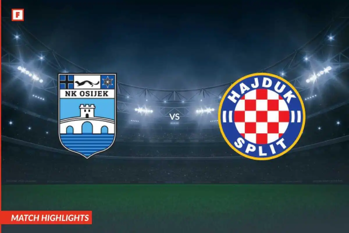 Osijek - Hajduk Split gol e momenti salienti