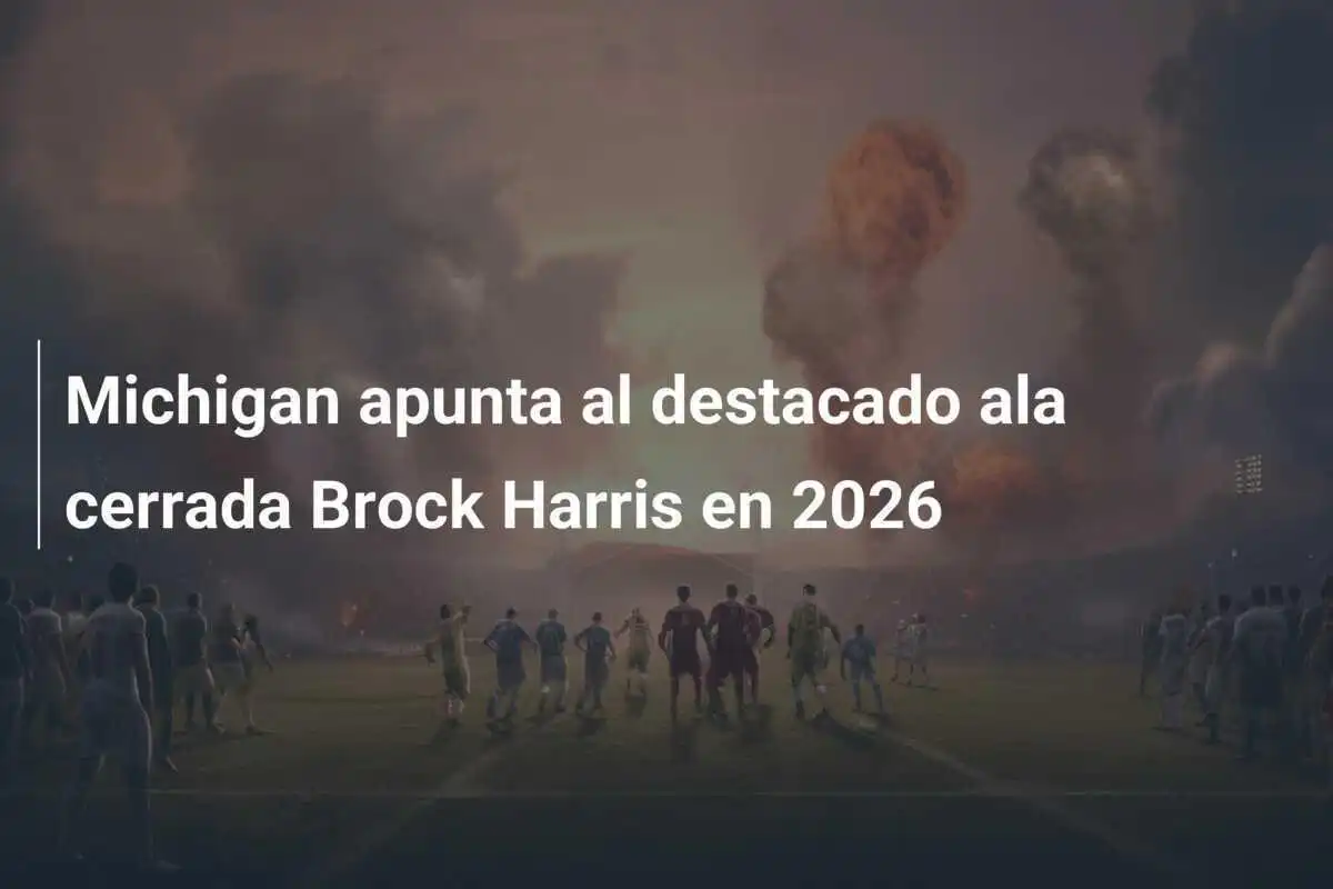 Michigan apunta al destacado ala cerrada Brock Harris en 2026