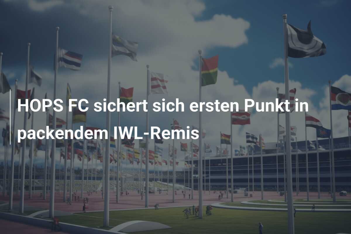 HOPS FC sichert sich ersten Punkt in packendem IWL-Remis