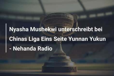 Nyasha Mushekwi unterschreibt bei Chinas Liga Eins Seite Yunnan Yukun – Nehanda Radio