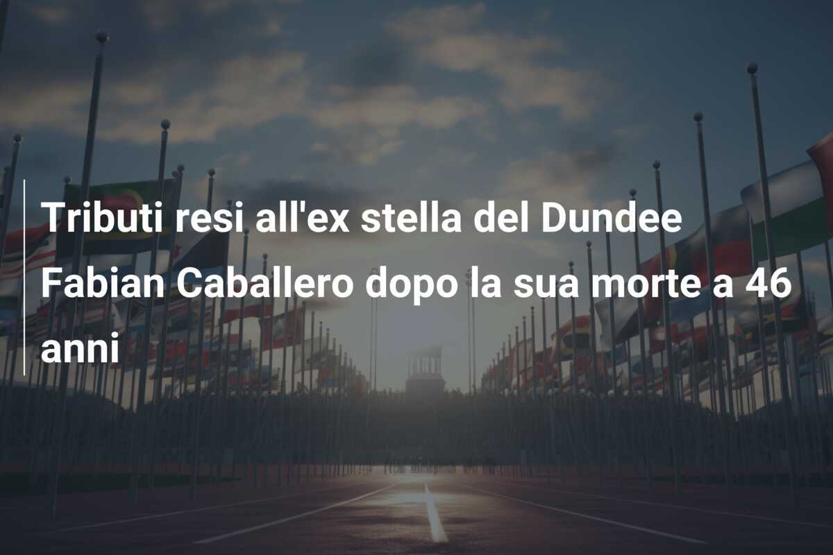 Tributi resi all'ex stella del Dundee Fabian Caballero dopo la sua morte a 46 anni