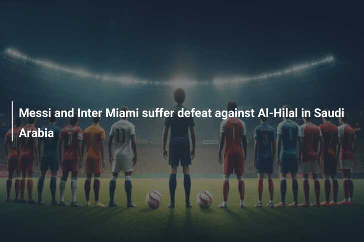 Messi and Inter Miami suffer defeat against Al-Hilal in Saudi Arabia