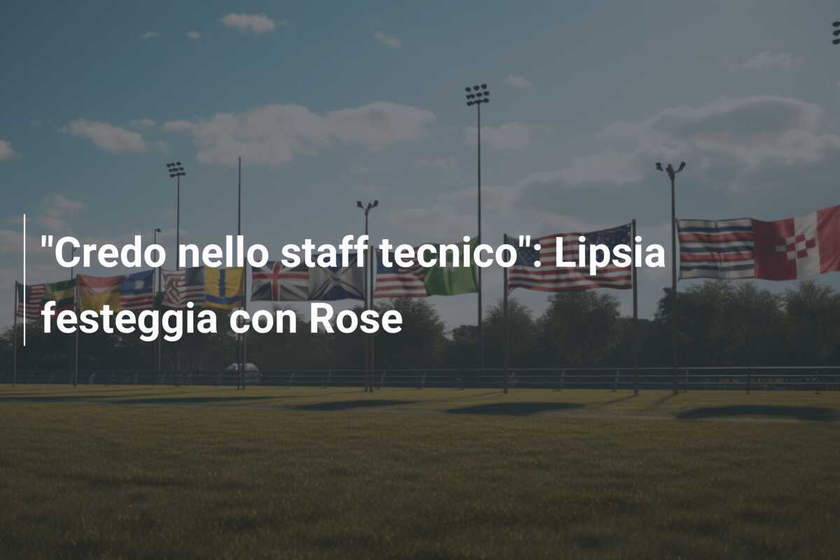 "Credo nello staff tecnico": Lipsia festeggia con Rose