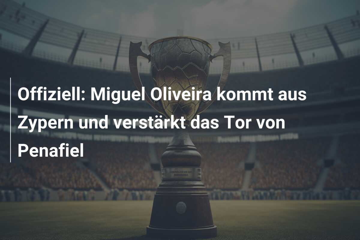 Offiziell: Miguel Oliveira kommt aus Zypern und verstärkt das Tor von Penafiel
