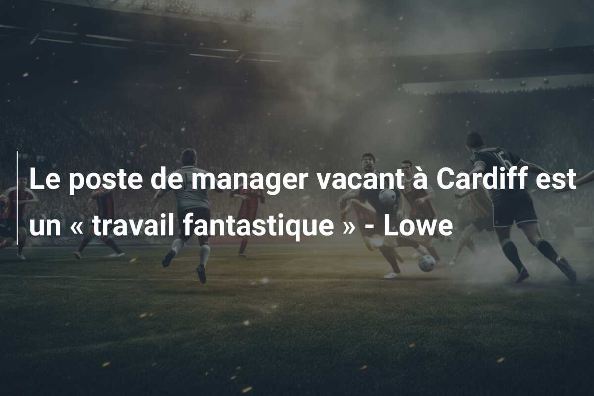 Le poste de manager vacant à Cardiff est un « travail fantastique » - Lowe