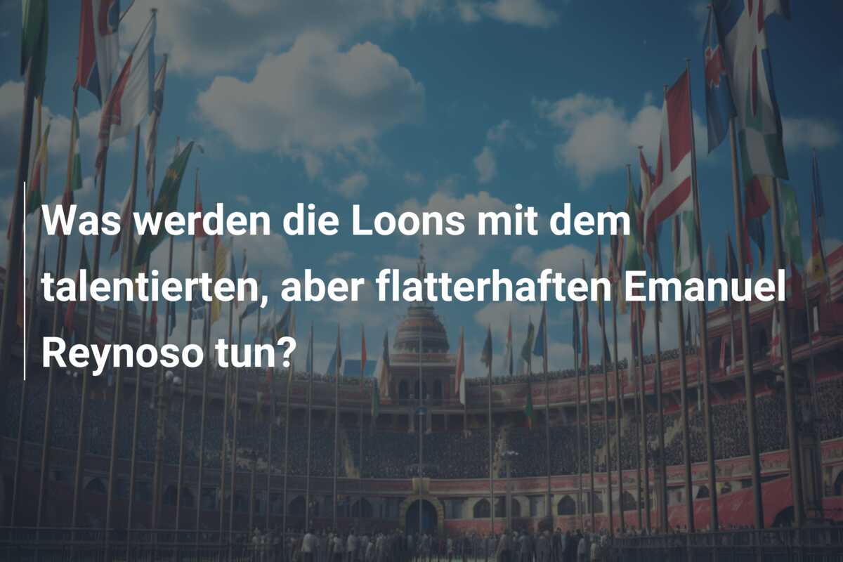 Was werden die Loons mit dem talentierten, aber flatterhaften Emanuel Reynoso tun?