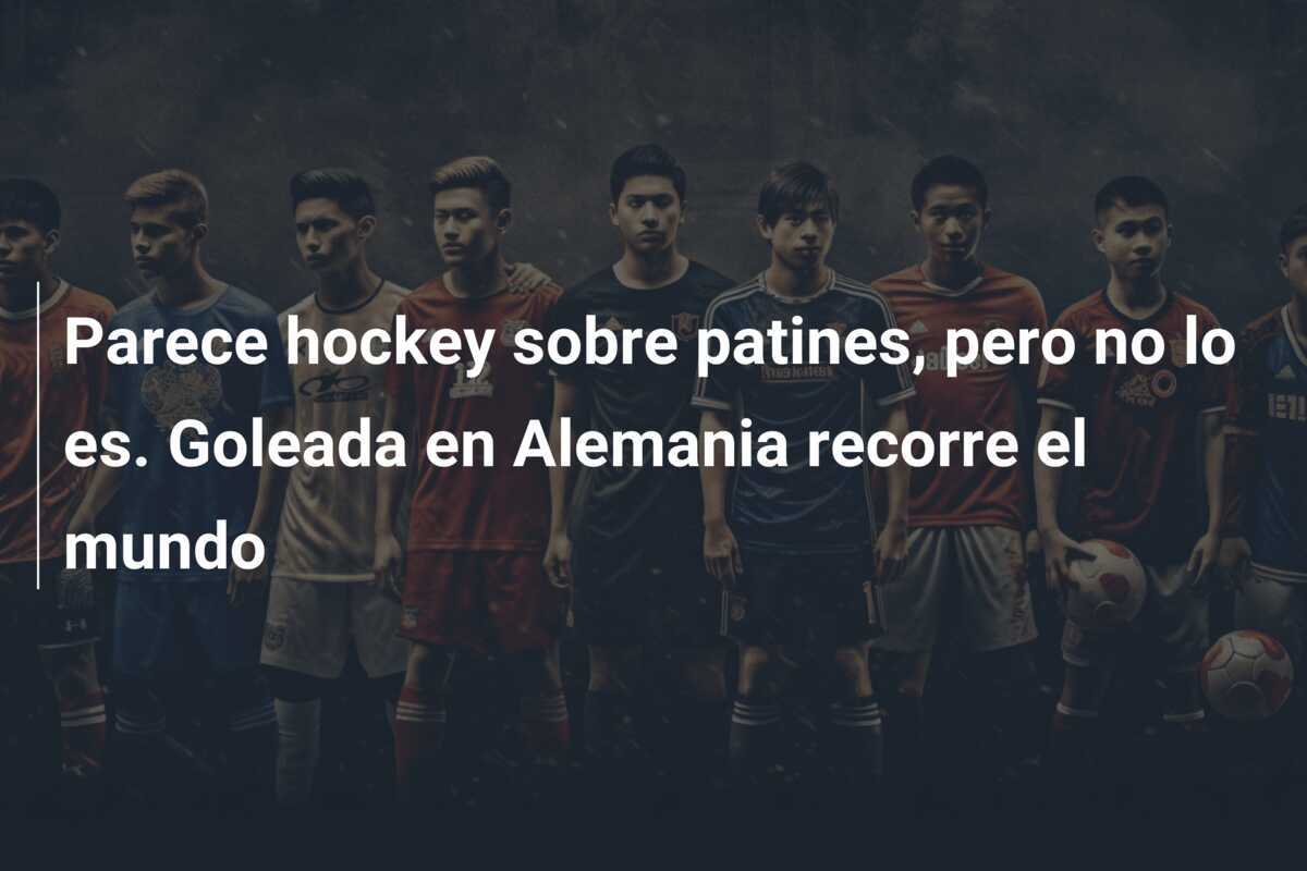 Parece hockey sobre patines, pero no lo es. Goleada en Alemania recorre el mundo