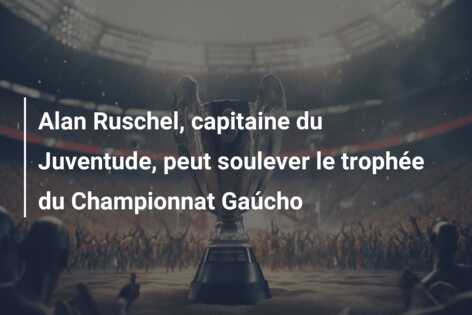 Alan Ruschel, capitaine du Juventude, peut soulever le trophée du Championnat Gaúcho