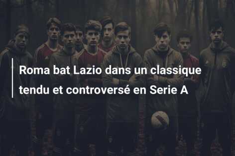 Roma bat Lazio dans un classique tendu et controversé en Serie A