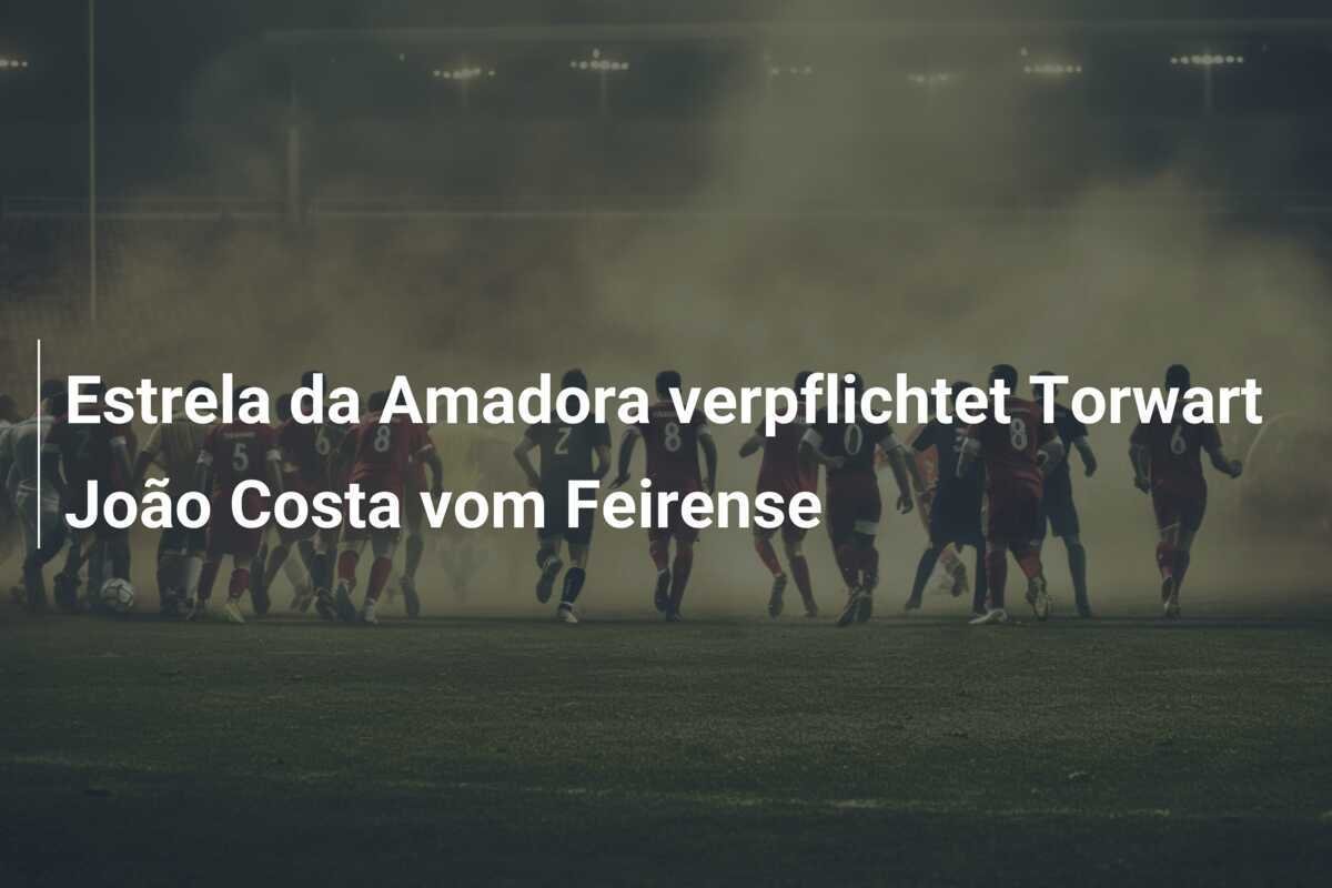 Estrela da Amadora verpflichtet Torwart João Costa vom Feirense