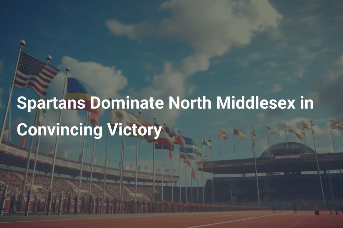 Gli Spartani dominano il North Middlesex in una vittoria convincente