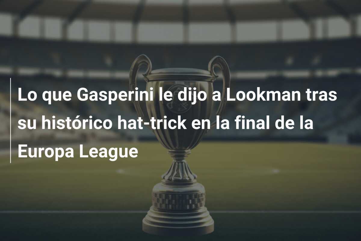 Lo que Gasperini le dijo a Lookman tras su histórico hat-trick en la final de la Europa League