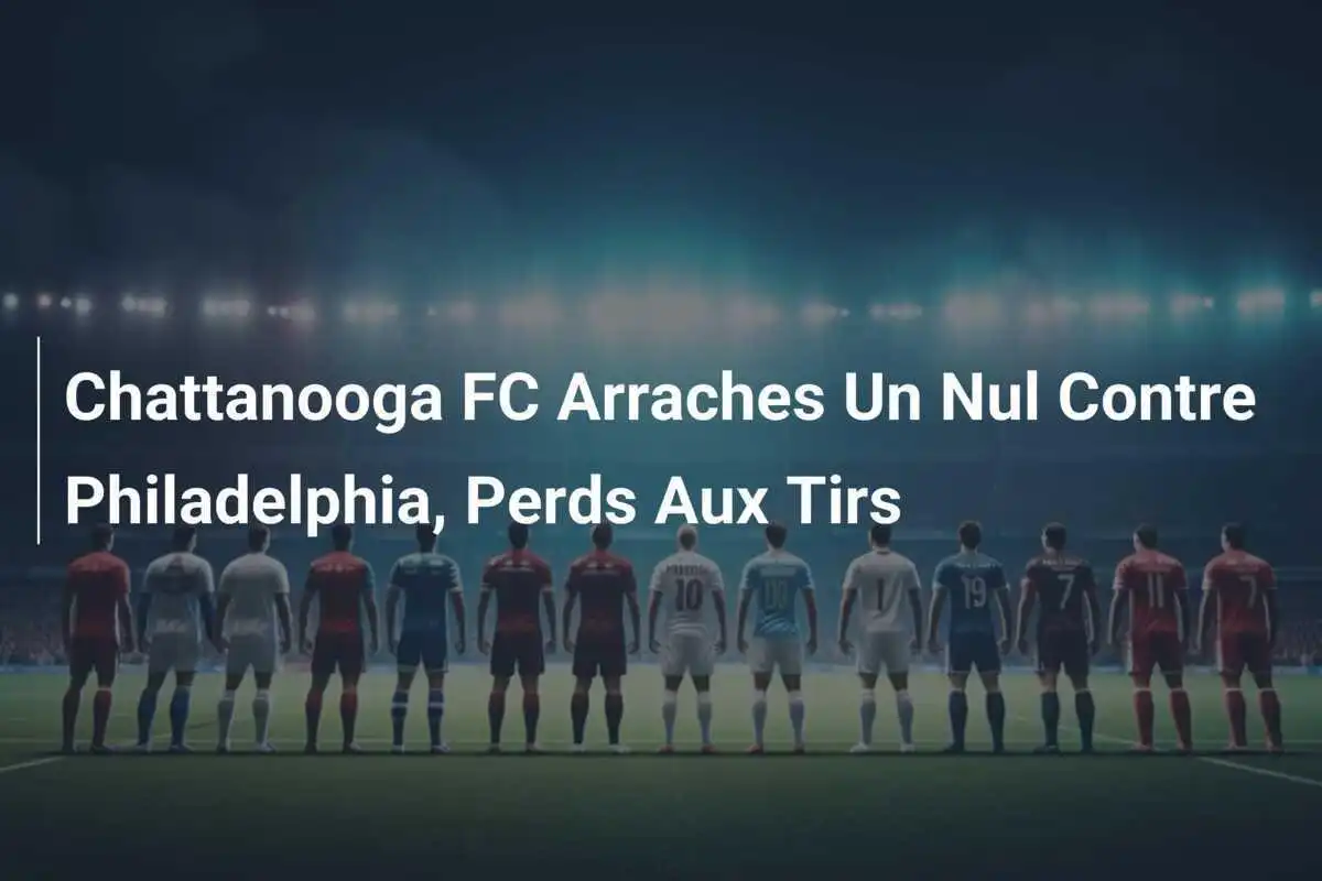 Chattanooga FC Arraches Un Nul Contre Philadelphia, Perds Aux Tirs