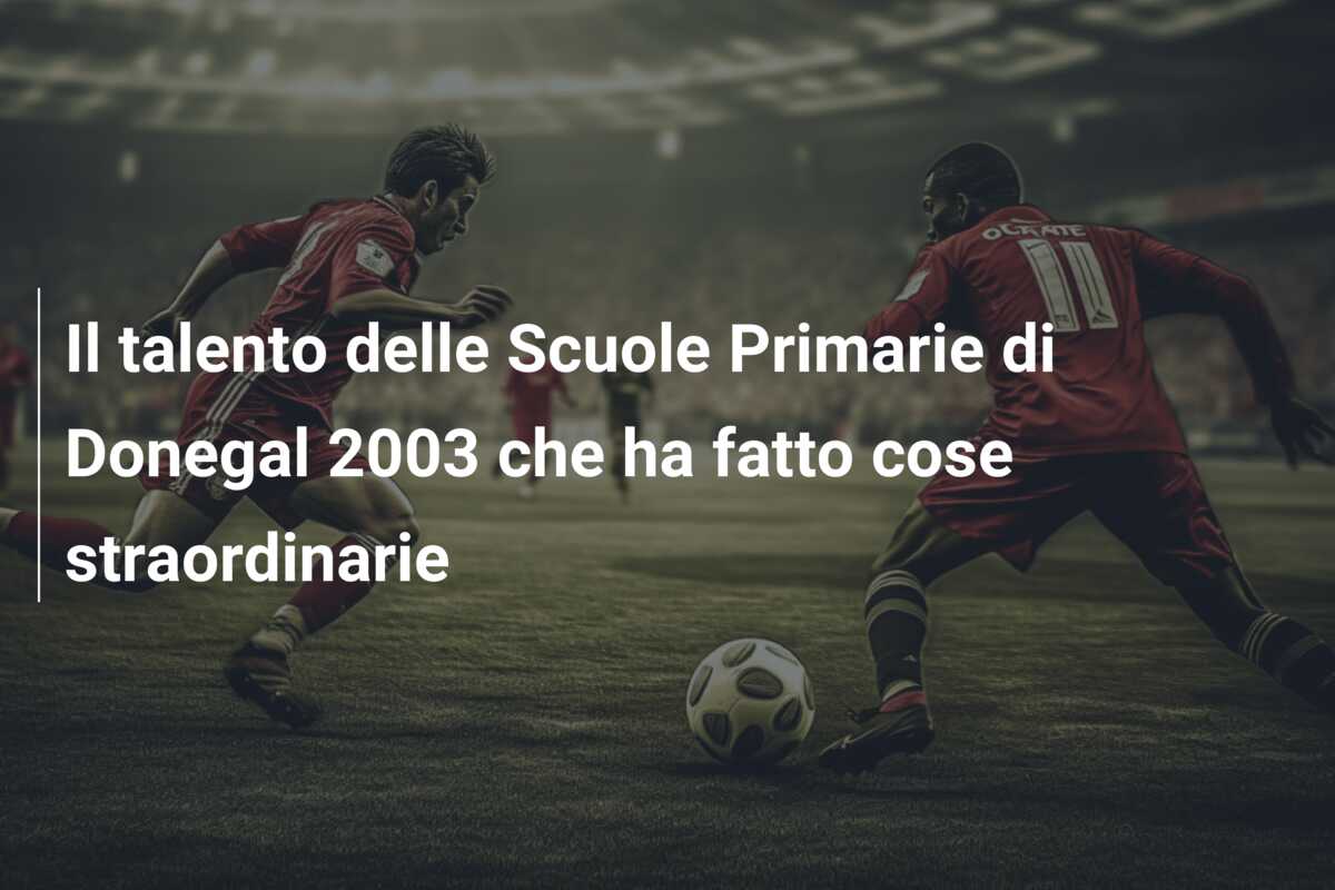 Il talento delle Scuole Primarie di Donegal 2003 che ha fatto cose straordinarie