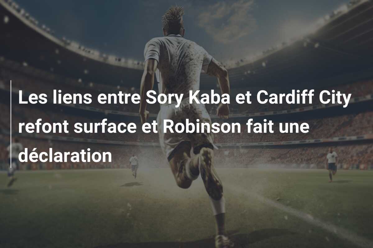 Les liens entre Sory Kaba et Cardiff City refont surface et Robinson fait une déclaration