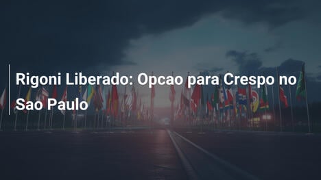 Rigoni Liberado: Opcao para Crespo no Sao Paulo