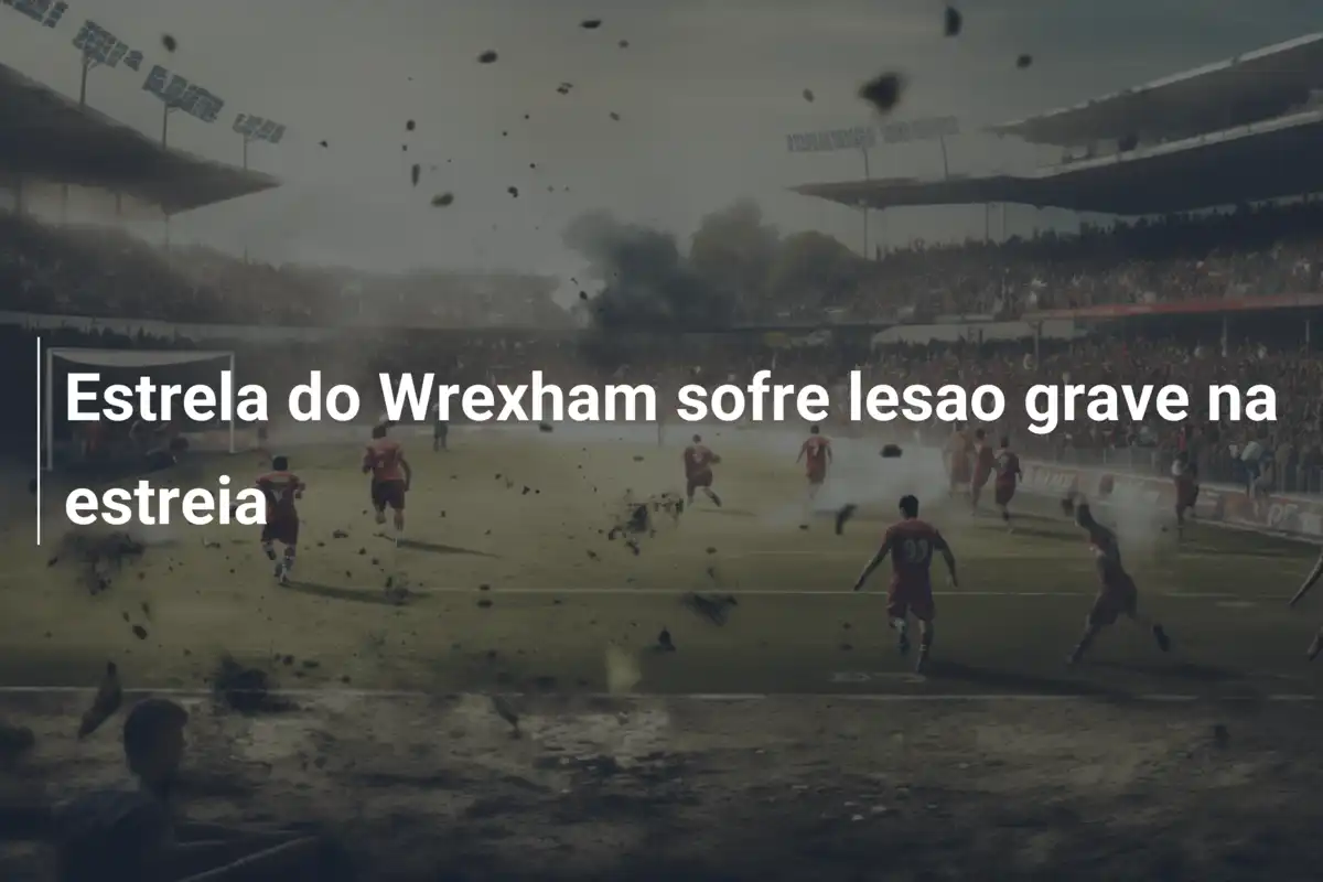 Estrela do Wrexham sofre lesao grave na estreia